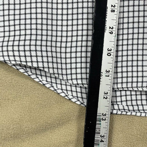 Peter Millar Mens L Button Up Shirt White Striped Pocket Oversized Relaxed Fit - Picture 11 of 16